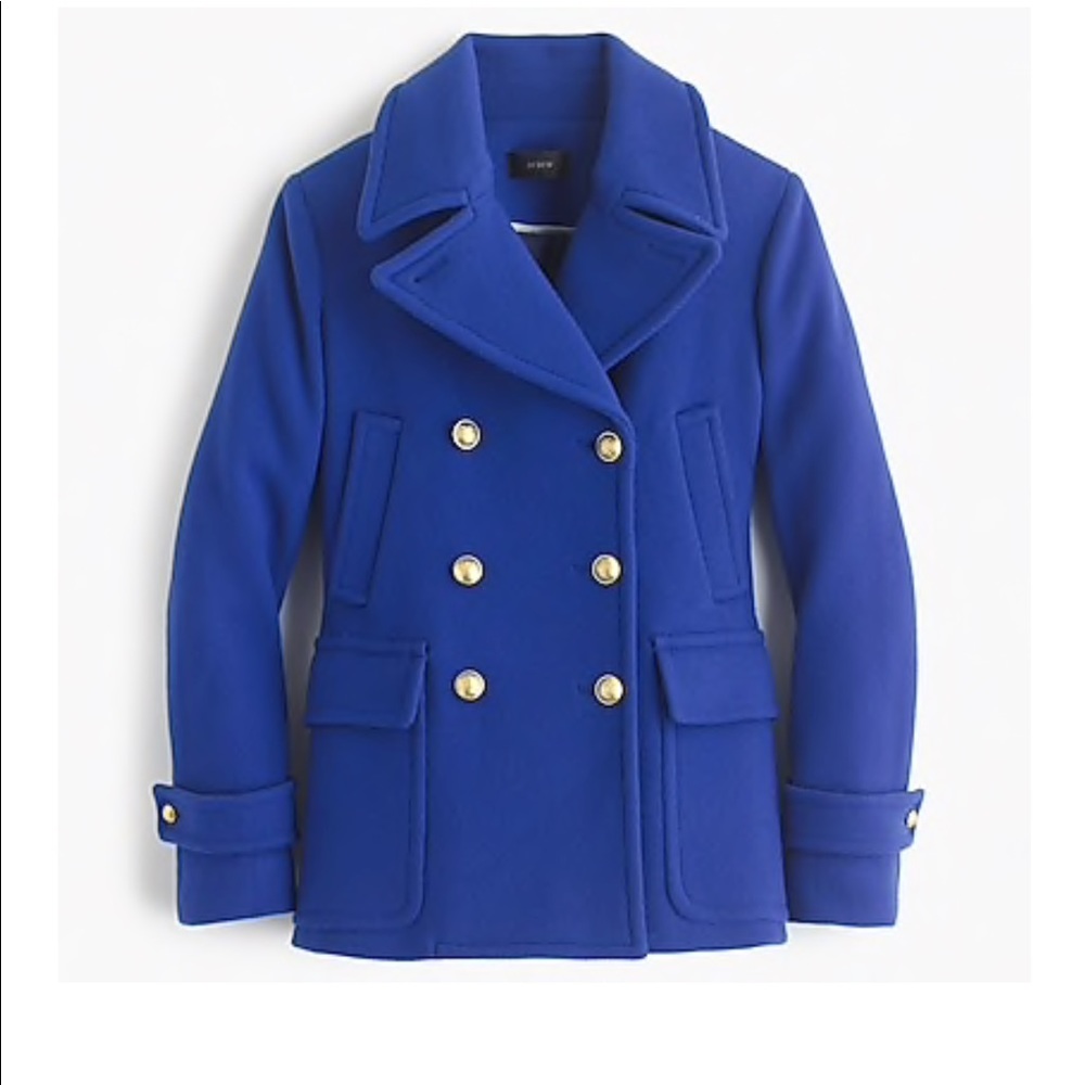J Crew Stadium Cloth Majesty Pea Coat